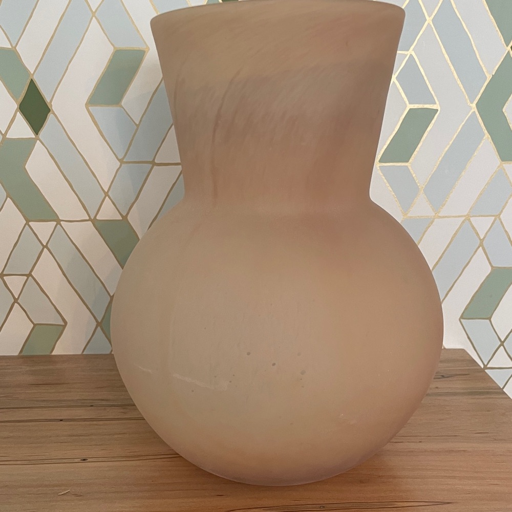 Anthropologie Frosted Glass Decorative Vase - Picture 4 of 8